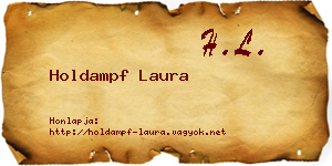Holdampf Laura névjegykártya